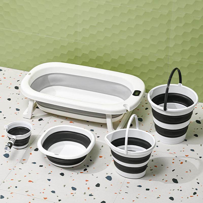 婴儿洗澡盆儿童可折叠洗澡盆宝宝浴盆新生幼儿可坐躺家用洗澡套装