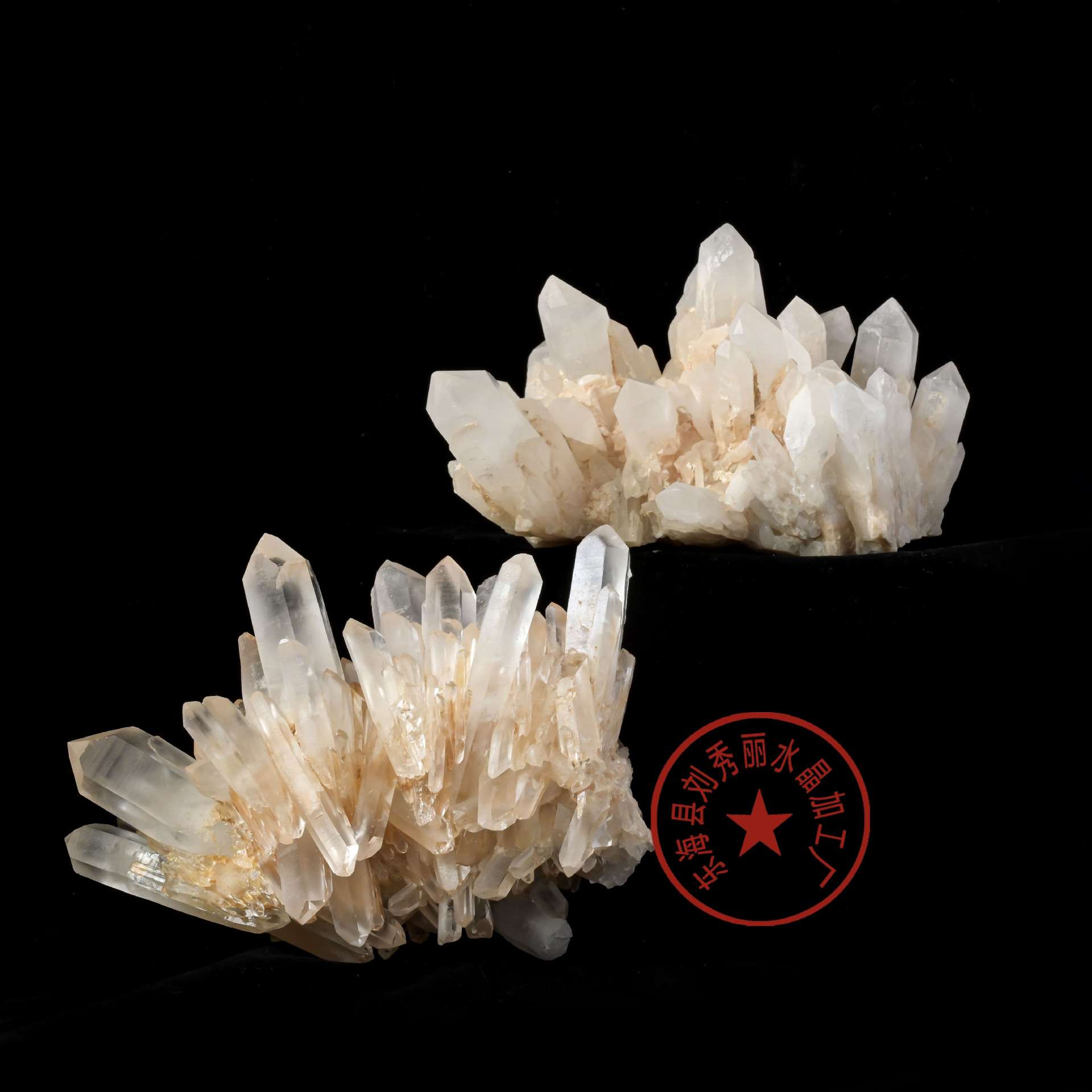 优质天然水晶大块晶簇风水能量石白水晶晶簇消磁净化办公桌面摆件