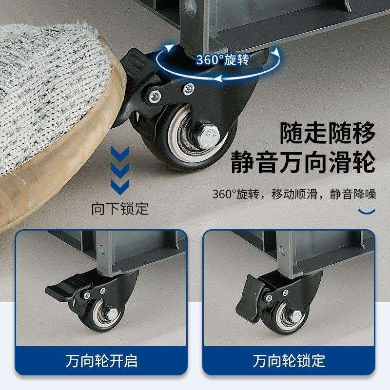 可移动拖把架落地式扫把拖布不锈钢商用置物清洁卫生收纳拖把池