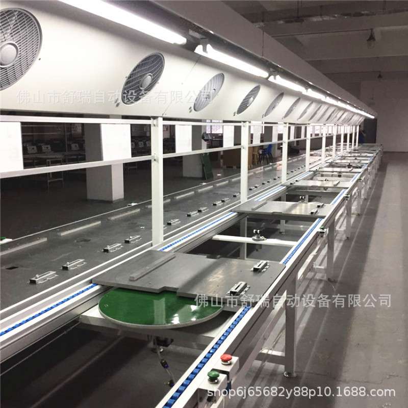 倍速链流水线自动化抽烟机组装生产线车间壁挂炉循环倍速链总装线