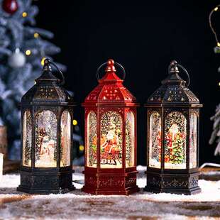 圣诞装饰圣诞音乐雪花灯圣诞节装饰灯圣诞树装饰摆件道具圣诞饰品