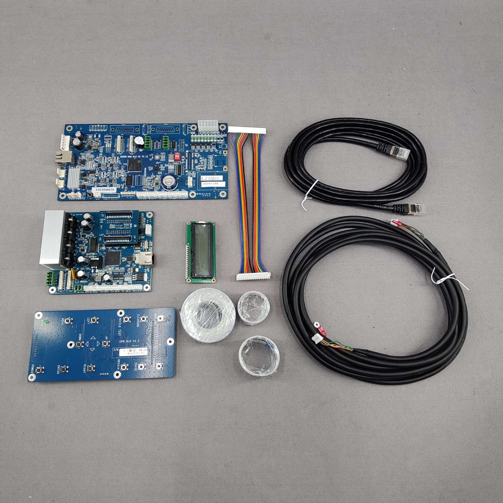 汉森xp6000单头网口版改装板卡写真机喷头主板小车板套装专业组装