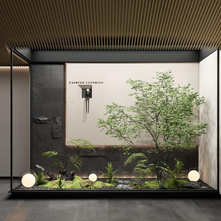 仿真吊钟树景观干景马醉木大型绿植造景组合室内外摆件橱窗装饰