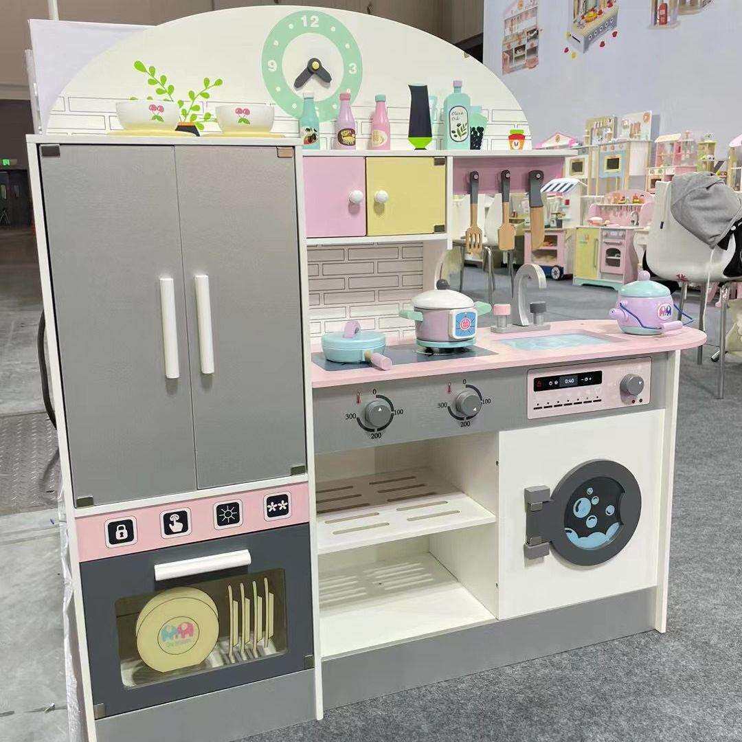 儿童经典组合冰箱厨房过家家食玩模拟做饭场景厨具餐具男女孩玩具