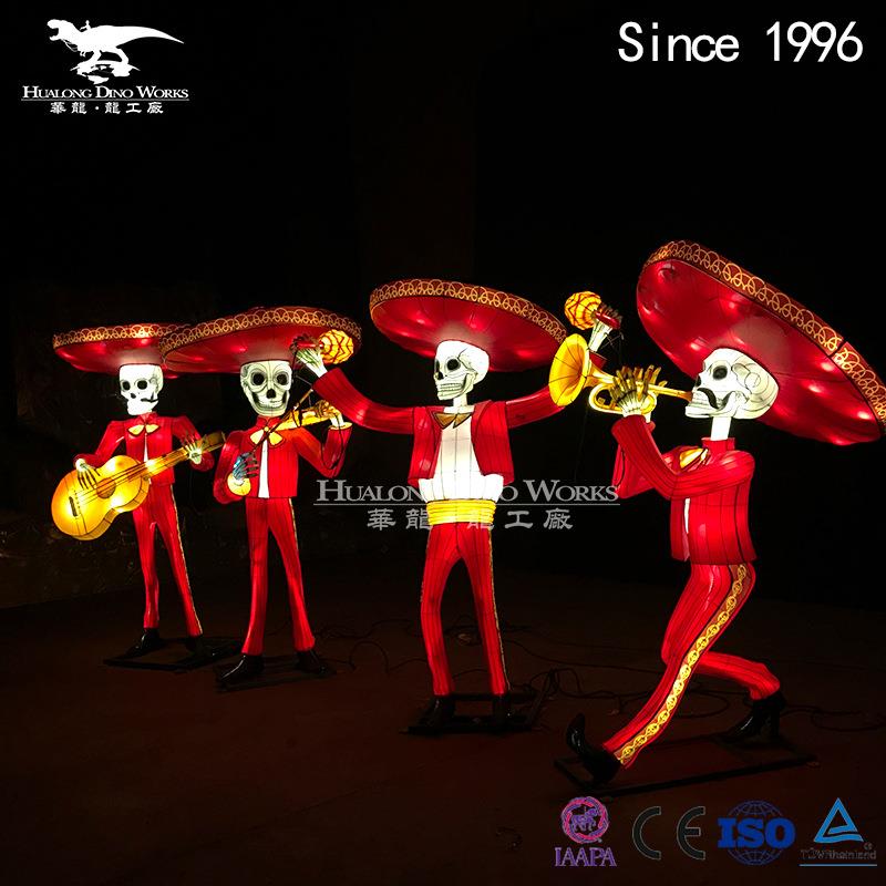 不夜城打卡引流夜游亮化彩灯模型自贡彩灯灯组制作