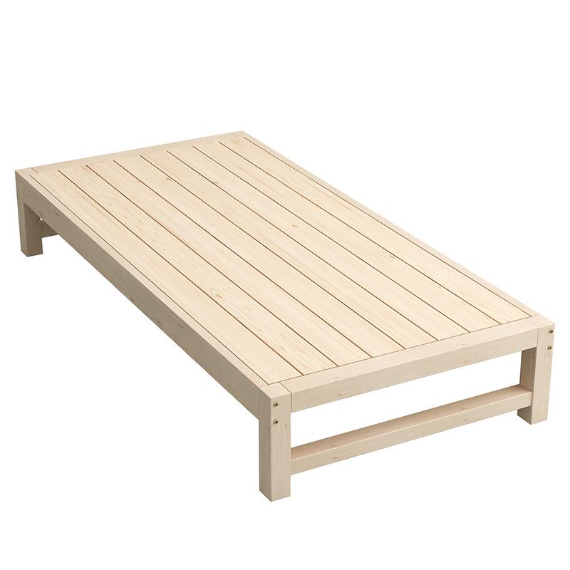 5ZV7实木床加宽边床简约现代榻榻米单人床轻奢成人学生床可无