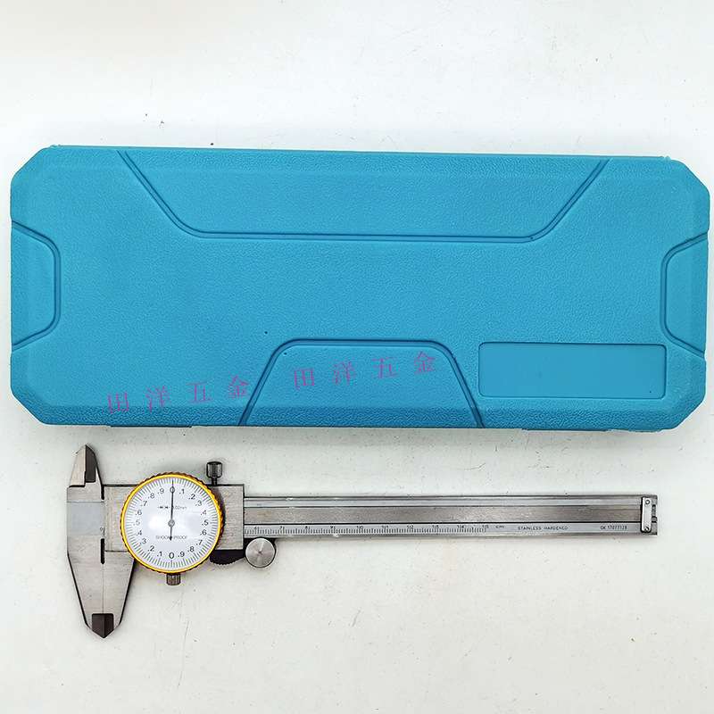 带表卡尺0-150mm表卡0-300带表游标卡尺中蓝