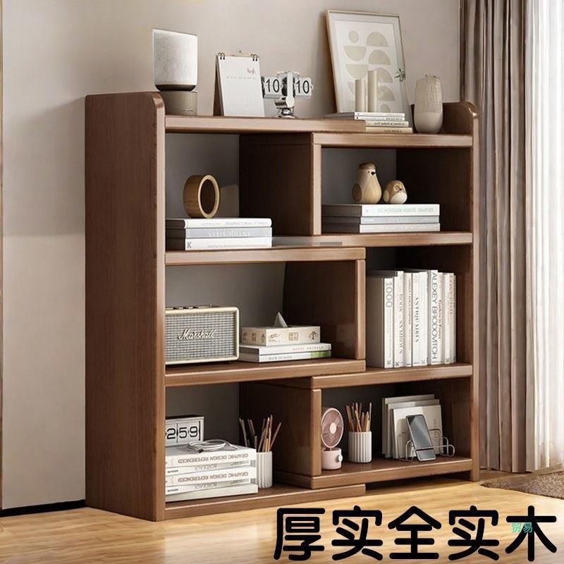ZZMY180实木书架落地多层靠墙儿童书柜伸缩文件柜卧室客厅展览柜