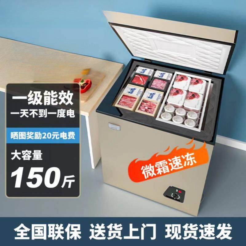 冷柜小型大容量商用冰柜两用卧式双温冷冻迷你电冰箱冷藏