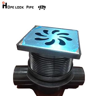 别墅装配式同层排水管道系50mm排水管防臭塑料方形高水封地漏