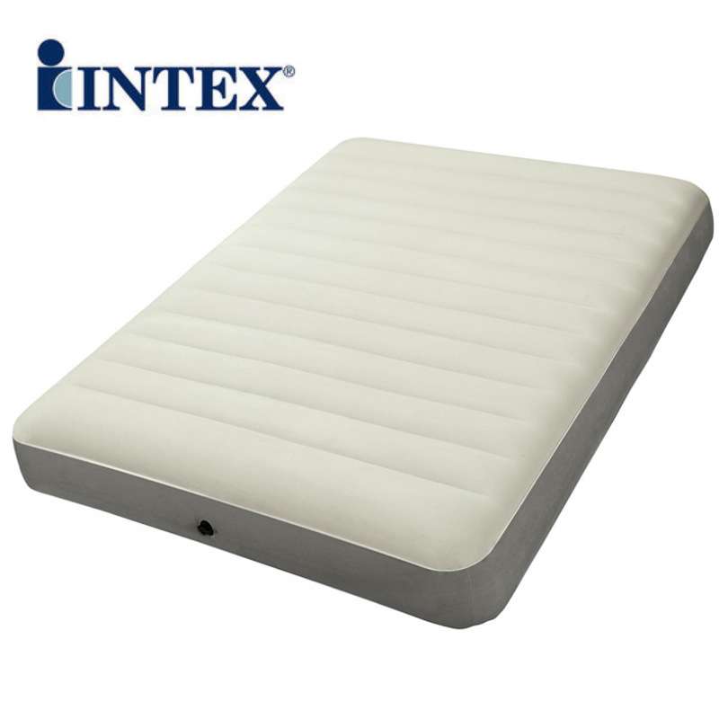 intex 64101 单人线拉充气床居家充气床垫野营户外空气床垫