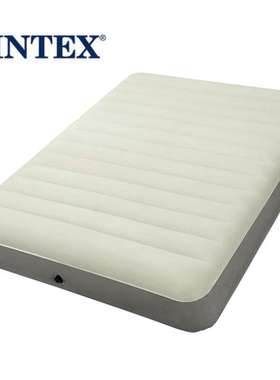 intex 64101 单人线拉充气床居家充气床垫野营户外空气床垫