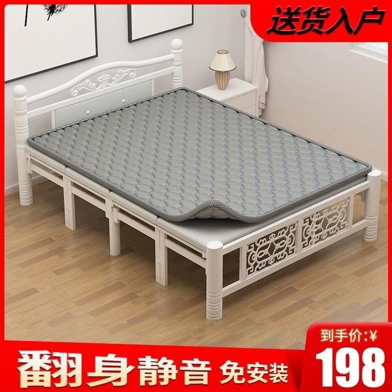 新款折叠床单人家用成人硬板床结实耐用出租屋双人简易床办公室午