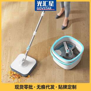 净污分离家用旋转拖把桶懒人拖地神器平板拖把自动甩干拖地一拖净