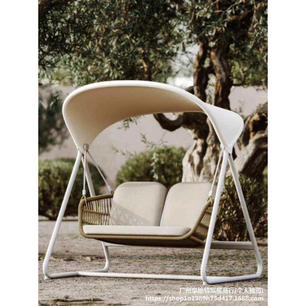 户外秋千吊椅室内吊篮家用阳台单人藤椅休闲庭院防水藤编网红摇椅