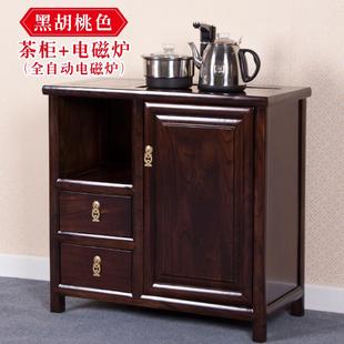 边厅烧茶用柜茶台柜储物室边餐柜办 水茶家柜实柜新28460中木客式