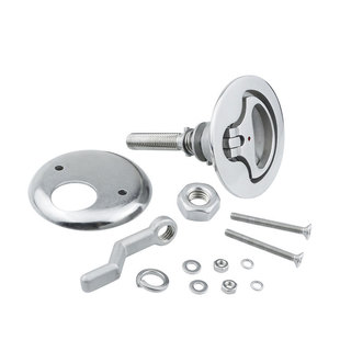 红点地板锁 316不锈钢游艇船用锁快艇甲板配件铸造地板扣箱盖X20