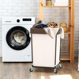 布草车客房布袋酒店宾馆加厚服务车转向移动手推车收集布袋收纳车