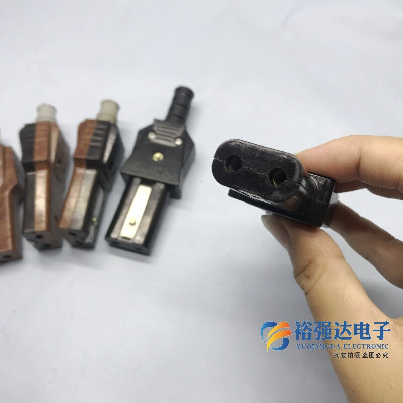 家用老式两孔插头电饭煲饭锅水壶炒锅两口电源线二孔2孔老款插