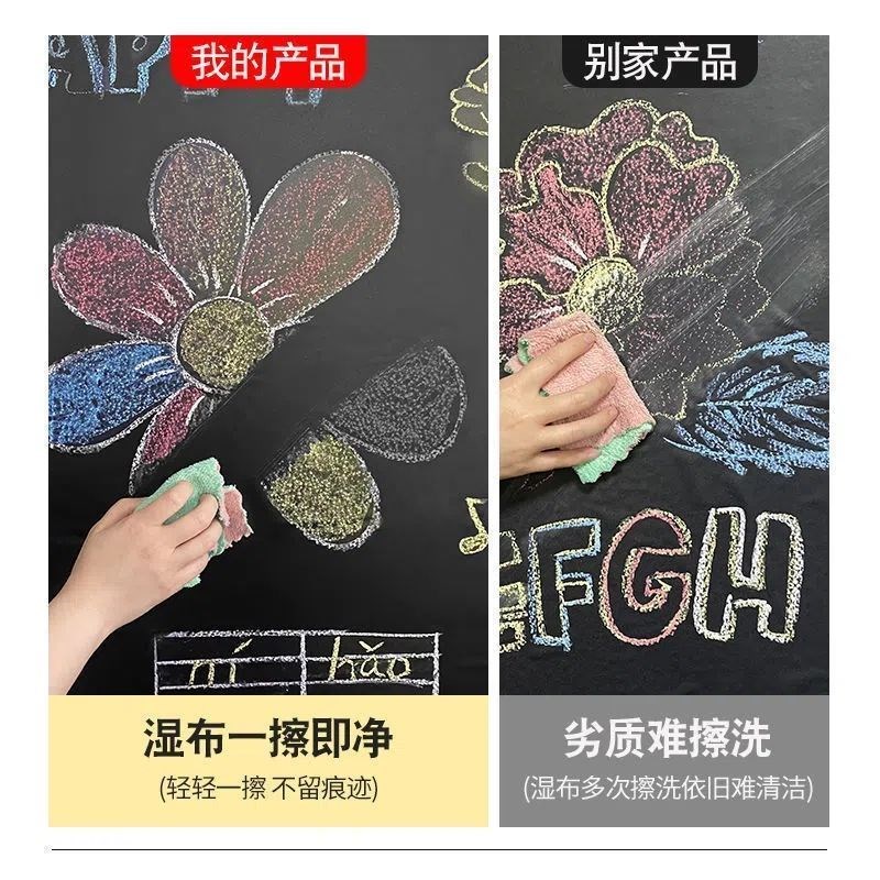 黑板墙贴家用儿童画板手写板可擦写白板贴纸写字板涂鸦墙纸装饰画