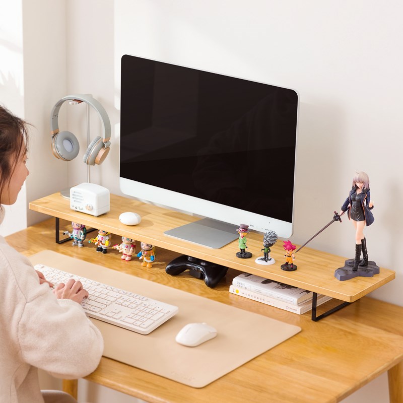 显示器抬高架底座l支架垫高架子台式电脑增高架办公桌面收纳置物