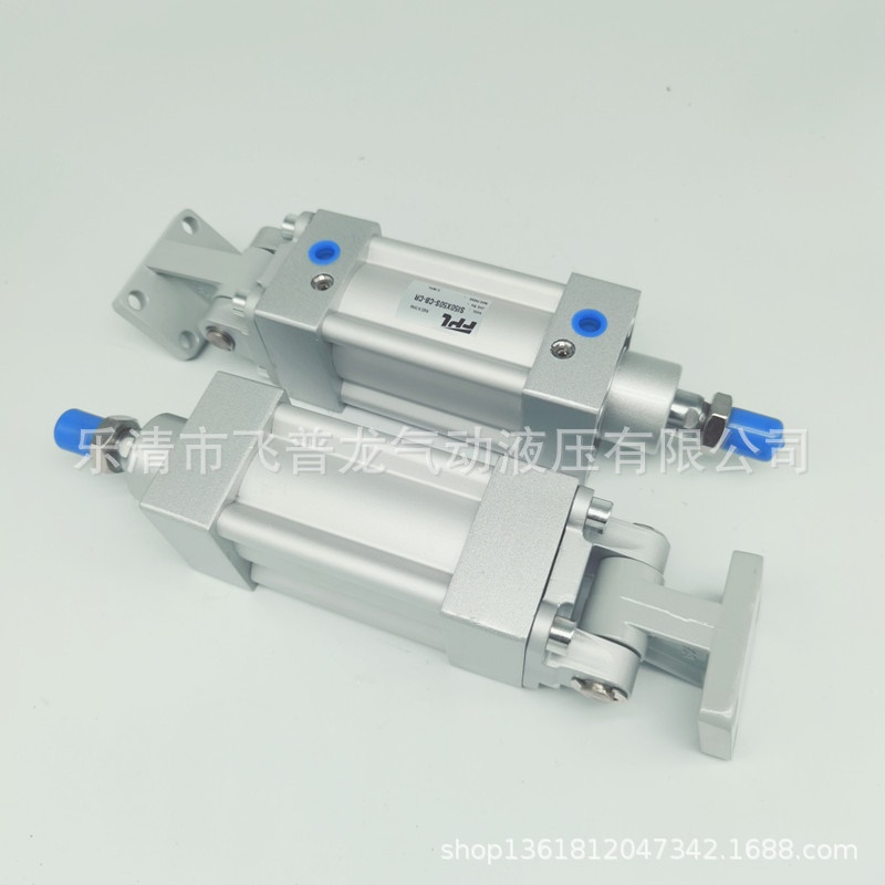 长方形带附件ISO6431气缸SI50X50-CB-CR带双耳座带斜耳座SI气缸