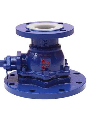 FQ41F46衬氟放料球阀 衬四氟球型放料阀