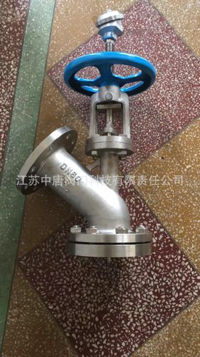 FL41W-16P带温度测量上展式放料阀 手动不锈钢放料阀 304/CF8材质