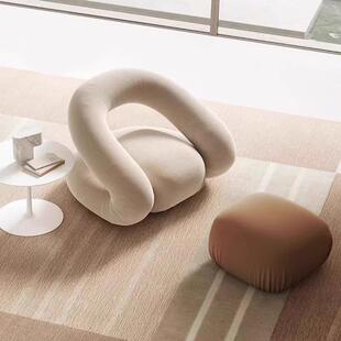 北欧轻奢现代设计师沙发椅酒店民宿客厅阳台休闲椅会客接待沙发椅