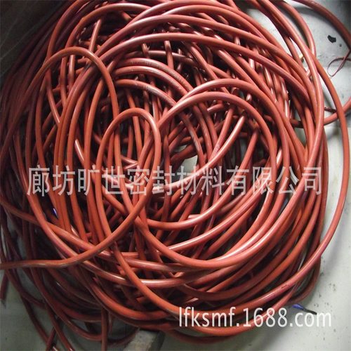 罐体密封氟胶条化工密封条厂家 耐磨红氟胶条 红氟橡胶密封条