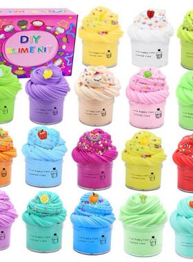 2Pack 70-180ml Cloud Slime Kit Peach Slime Charm Scented DIY