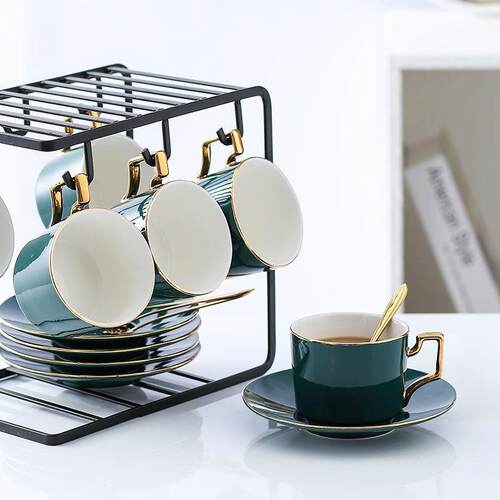 European coffee cup and saucer set, afternoon tea set