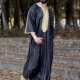 Men Embroidered Robe Shirt New Thobe Abaya Muslim Clothing