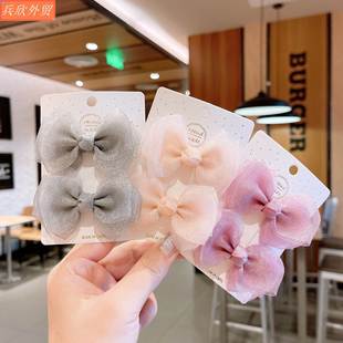 Sweet Bow Side Clip Hair Accessories Girls Hairpin Headwear