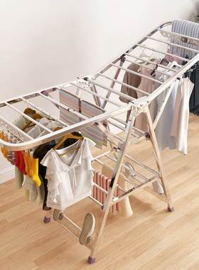 Foldable Clothes Drying Rack, Collapsible Laundry Hanger