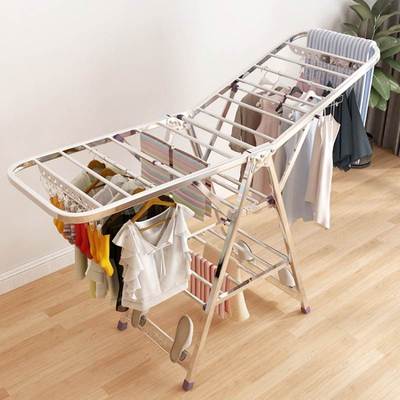 Foldable Clothes Drying Rack, Collapsible Laundry Hanger