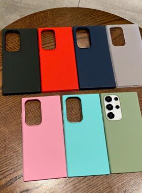 适用SAMSUNG三星S24 ultra手机壳磨砂tpu全包S23 PLUS糖果保护套S22 FE硅胶壳S21 S20 A05 A55 M55大孔a73 15