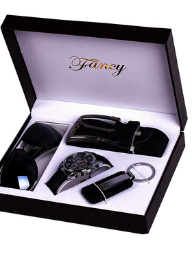 Gift set watch wallet belt for friend father boyfriend 套装