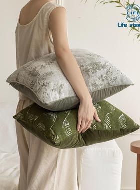 沙发抱枕套绿色系ins风装饰靠垫靠背靠枕套 cushion cover pillow