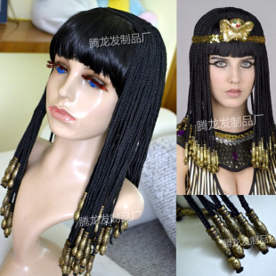 动漫夜店假发 新款 Cleopatra 埃及艳后假发 DS演出服歌手假发