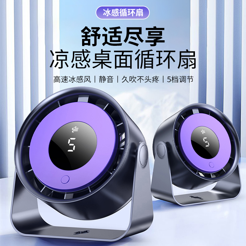 升级六寸大扇叶+智能数显+充插两用