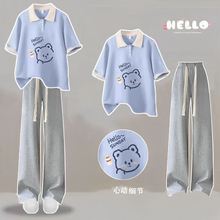高中生女装大童少女2024学生年青少年夏装搭配初中生新款套装女孩
