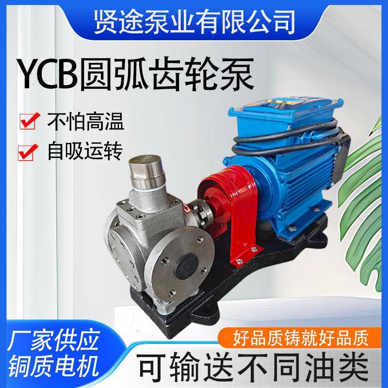 圆弧齿轮泵现货供应304不锈钢齿轮泵YCB1.6电动增压燃油泵压力泵