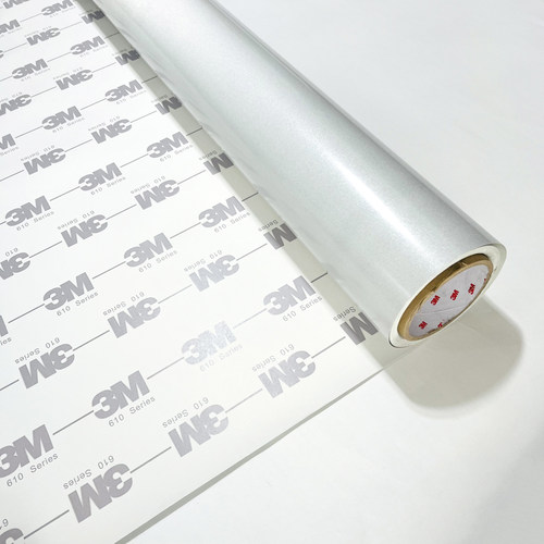 3M610C反光银白色标志广告喷绘反光贴膜UV定制巡边模切广告定制