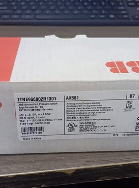 议价！ABB原装AX561，1TNE968902R1301全新原装