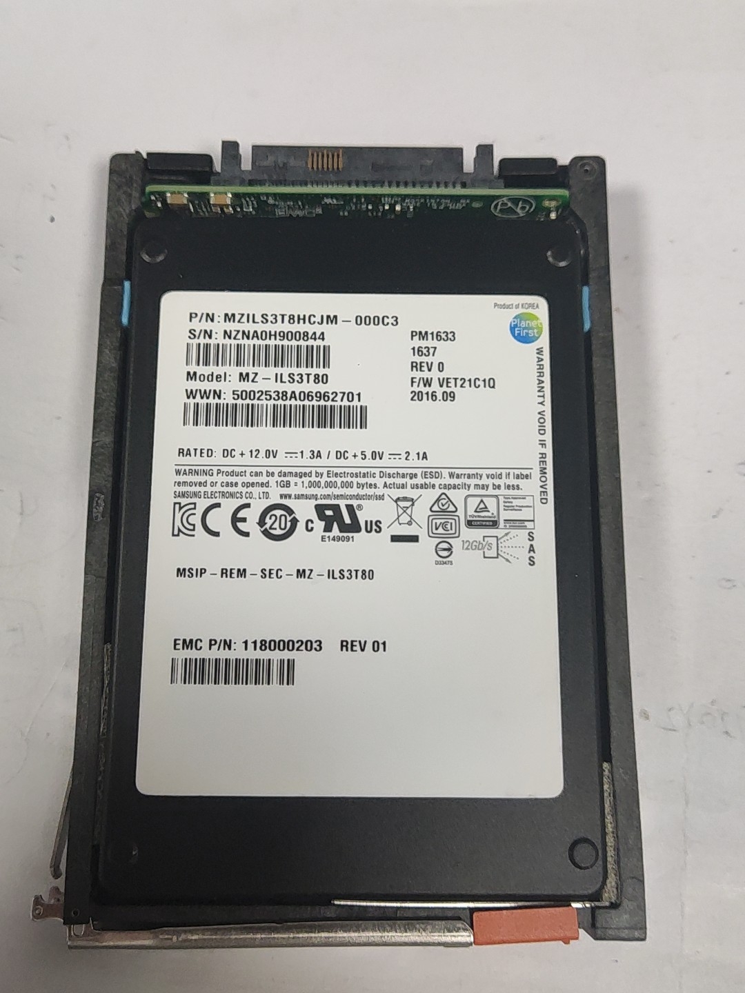 Samsung 三星 2.5寸 Pm1633 3.84TB 电脑硬件/显示器/电脑周边 企业级硬盘 原图主图