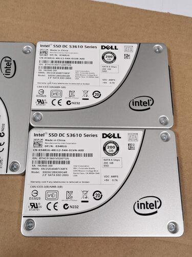 intel 英特尔 s3610系列 200g ssd  固态