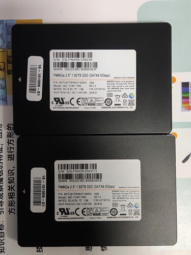 Samsung 三星 2.5寸 PM863A 1.92TB