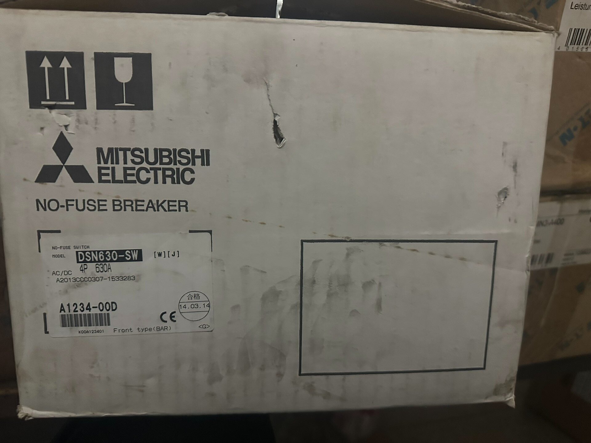 原装进口日本三菱断路器DSN630-SW 4P630A