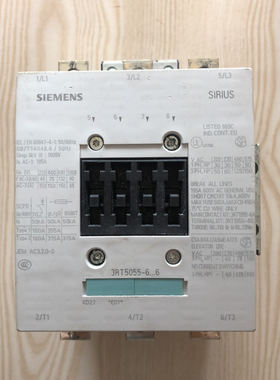 西门子 接触器 型号3RT5055-6…6 线包220V，成